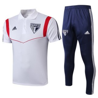 Polo Sao Paulo Set Completo 2019 2020 Bianco Blu Polo Sao Paulo Set Completo 2019 2020 Bianco Blu