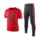Maglia di Formazione Manchester United Set Completo 2019 2020 Rosso