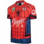Thailandia Maglia Sydney Roosters Spider Man 2017 2018 Rosso