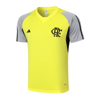Maglia Formazione Flamengo 2024 2025 Giallo Grigio Maglia Formazione Flamengo 2024 2025 Giallo Grigio