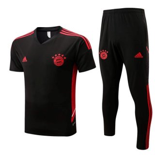 Maglia Bayern Monaco Set Completo 2022 2023 Nero Rosso Maglia Bayern Monaco Set Completo 2022 2023 Nero Rosso