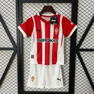 Maglia Sporting Gijon Home Bambino 2024 2025 Maglia Sporting Gijon Home Bambino 2024 2025