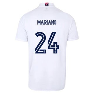 Maglia Real Madrid Home NO.24 Mariano 2020 2021 Bianco Maglia Real Madrid Home NO.24 Mariano 2020 2021 Bianco