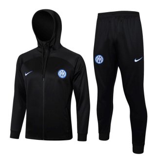 Felpa Cappuccio Inter Milan 2024 2025 Nero 3 Felpa Cappuccio Inter Milan 2024 2025 Nero 3