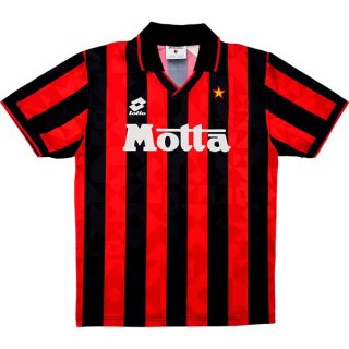Thailandia Maglia AC Milan Replica Home Retro 1993 1994 Nero Rosso Thailandia Maglia AC Milan Replica Home Retro 1993 1994 Nero Rosso