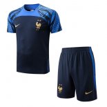 Maglia Formazione Francia Set Completo 2022 2023 Blu