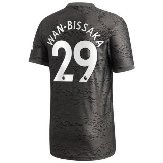 Maglia Manchester United NO.29 Wan Bissaka Away 2020 2021 Nero Maglia Manchester United NO.29 Wan Bissaka Away 2020 2021 Nero