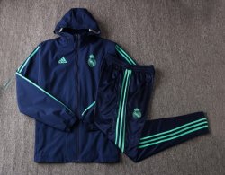 Giacca a vento Set Completo Real Madrid 2019 2020 Blu Verde