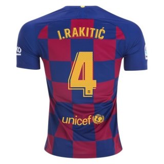 Maglia Barcellona NO.4 I.Rakitic Home 2019 2020 Blu Rosso Maglia Barcellona NO.4 I.Rakitic Home 2019 2020 Blu Rosso