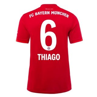 Maglia Bayern Munich NO.6 Thiago Home 2019 2020 Rosso Maglia Bayern Munich NO.6 Thiago Home 2019 2020 Rosso