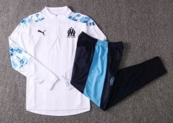 Felpa Marseille 2020 2021 Bianco Blu