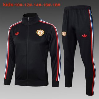 Bambino Giacca Manchester United 2024 2025 Nero Rosso Bambino Giacca Manchester United 2024 2025 Nero Rosso
