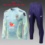 Bambino Giacca Brasile 2022 2023 Verde Porpora 2