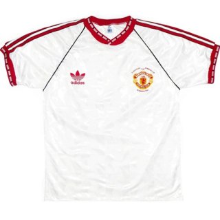 Thailandia Maglia Manchester United Away Retro 1991 Bianco Thailandia Maglia Manchester United Away Retro 1991 Bianco