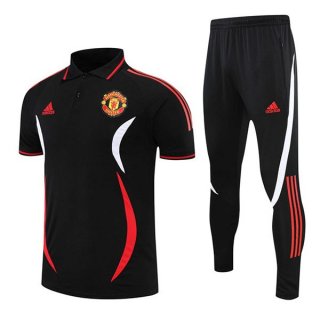 Polo Manchester United Set Completo 2022 2023 Nero Polo Manchester United Set Completo 2022 2023 Nero