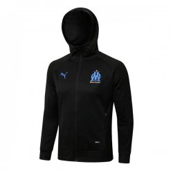 Felpa Cappuccio Set Completo Marseille 2022 2023 Nero