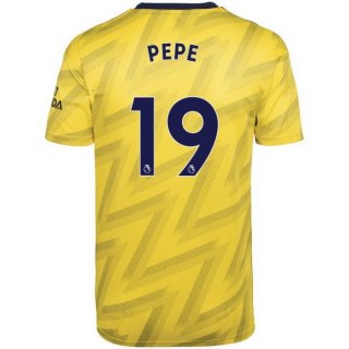 Maglia Arsenal NO.19 Pepe Away 2019 2020 Giallo Maglia Arsenal NO.19 Pepe Away 2019 2020 Giallo