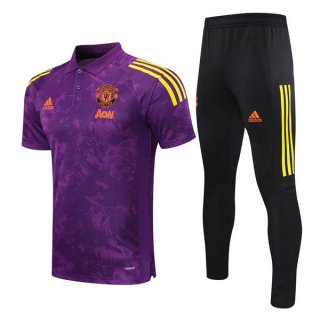Polo Manchester United Set Completo 2021 2022 Porpora Polo Manchester United Set Completo 2021 2022 Porpora