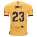 Maglia Barcellona NO.23 Umtiti Away 2019 2020 Giallo