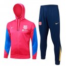 Felpa Cappuccio Barcellona 2024 2025 Rosso Blu 5