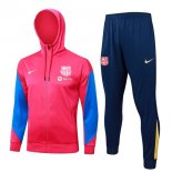 Felpa Cappuccio Barcellona 2024 2025 Rosso Blu 5