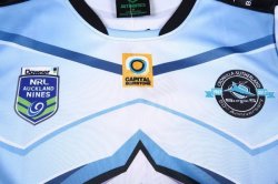 Thailandia Maglia Cronulla Sharks 2017 2018 Blu
