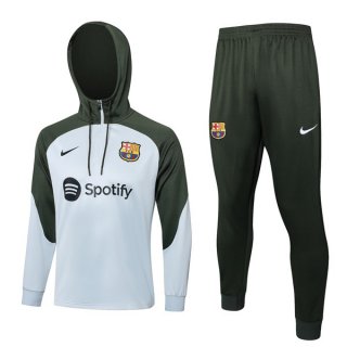 Felpa Cappuccio Barcellona 2024 Grigio Felpa Cappuccio Barcellona 2024 Grigio