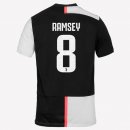 Maglia Juventus NO.8 Ramsey Home 2019 2020 Bianco Nero