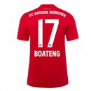 Maglia Bayern Munich NO.17 Boateng Home 2019 2020 Rosso