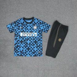Maglia di Formazione Inter Milan Set Completo 2019 2020 Blu Nero