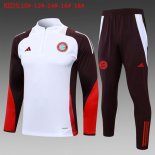 Bambino Felpa Allenamento Bayern Monaco 2024 2025 Bianco Porpora