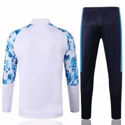 Felpa Marseille 2020 2021 Blu Bianco