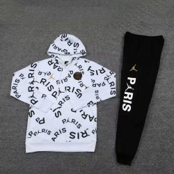 Felpa Cappuccio Paris Saint Germain 2021 2022 Bianco Nero
