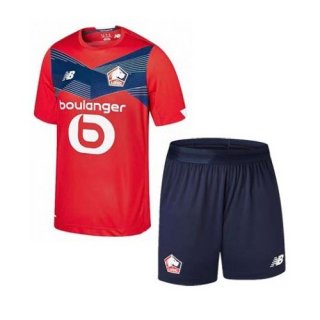 Maglia Lille Home Bambino 2020 2021 Rosso Maglia Lille Home Bambino 2020 2021 Rosso