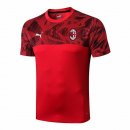 Maglia di Formazione AC Milan 2019 2020 Rosso Bianco