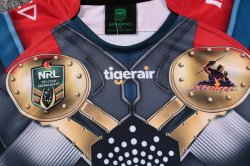 Thailandia Maglia Melbourne Storm Thor 2017 2018 Grigio