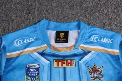 Thailandia Maglia Gold Coast Titans Classic 2017 2018 Blu