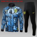 Bambino Giacca Brasile 2024 2025 Blu