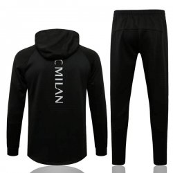 Felpa Cappuccio Set Completo AC Milan 2022 2023 Nero