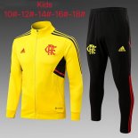 Bambino Giacca Flamengo 2022 2023 Giallo Nero 2