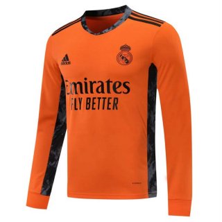 Thailandia Maglia Real Madrid Away ML 2020/2021 Arancione Thailandia Maglia Real Madrid Away ML 2020/2021 Arancione