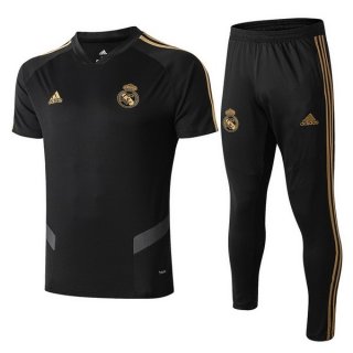 Maglia di Formazione Real Madrid Set Completo 2019 2020 Nero Giallo Maglia di Formazione Real Madrid Set Completo 2019 2020 Nero Giallo