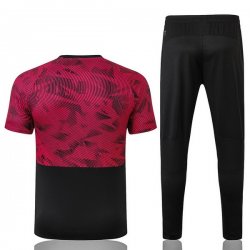 Maglia di Formazione AC Milan Set Completo 2019 2020 Nero Bianco Rosso