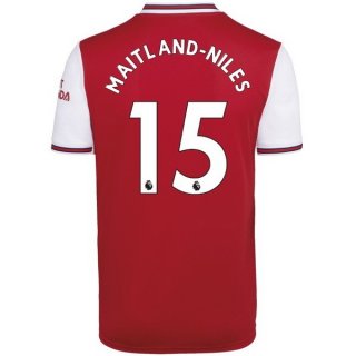 Maglia Arsenal NO.15 Maitland Niles Home 2019 2020 Rosso Maglia Arsenal NO.15 Maitland Niles Home 2019 2020 Rosso