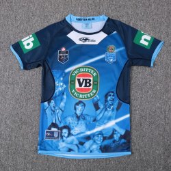 Thailandia Maglia NSW Blues Classic Capitanes TRUE Blue 2017 2018 Blu