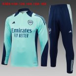 Bambino Felpa Allenamento Arsenal 2024 2025 Verde 3