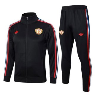 Giacca Manchester United 2024 2025 Nero 3 Giacca Manchester United 2024 2025 Nero 3