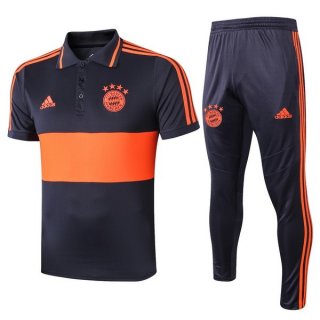 Polo Set Completo Bayern Munich 2019 2020 Arancione Blu Polo Set Completo Bayern Munich 2019 2020 Arancione Blu