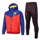 Giacca a vento Barcellona Set Completo 2019 2020 Arancione Blu