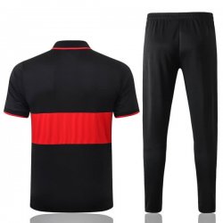 Polo AS Roma Set Completo 2019 2020 Nero Rosso